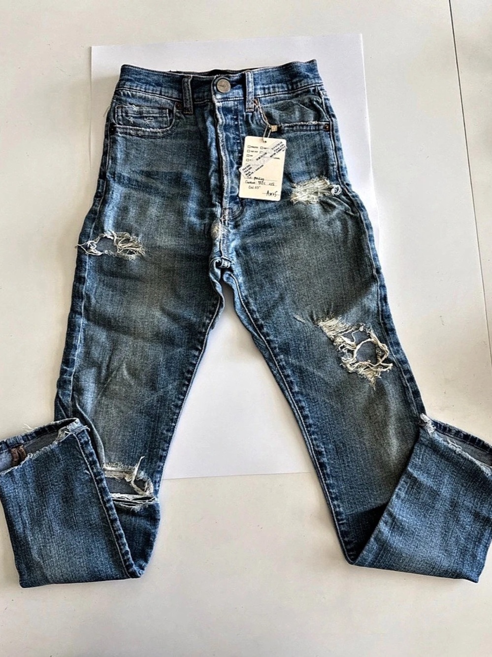 AXIS 646 Hi-Rise Distressed Ankle Jeans – Women’s Size 2